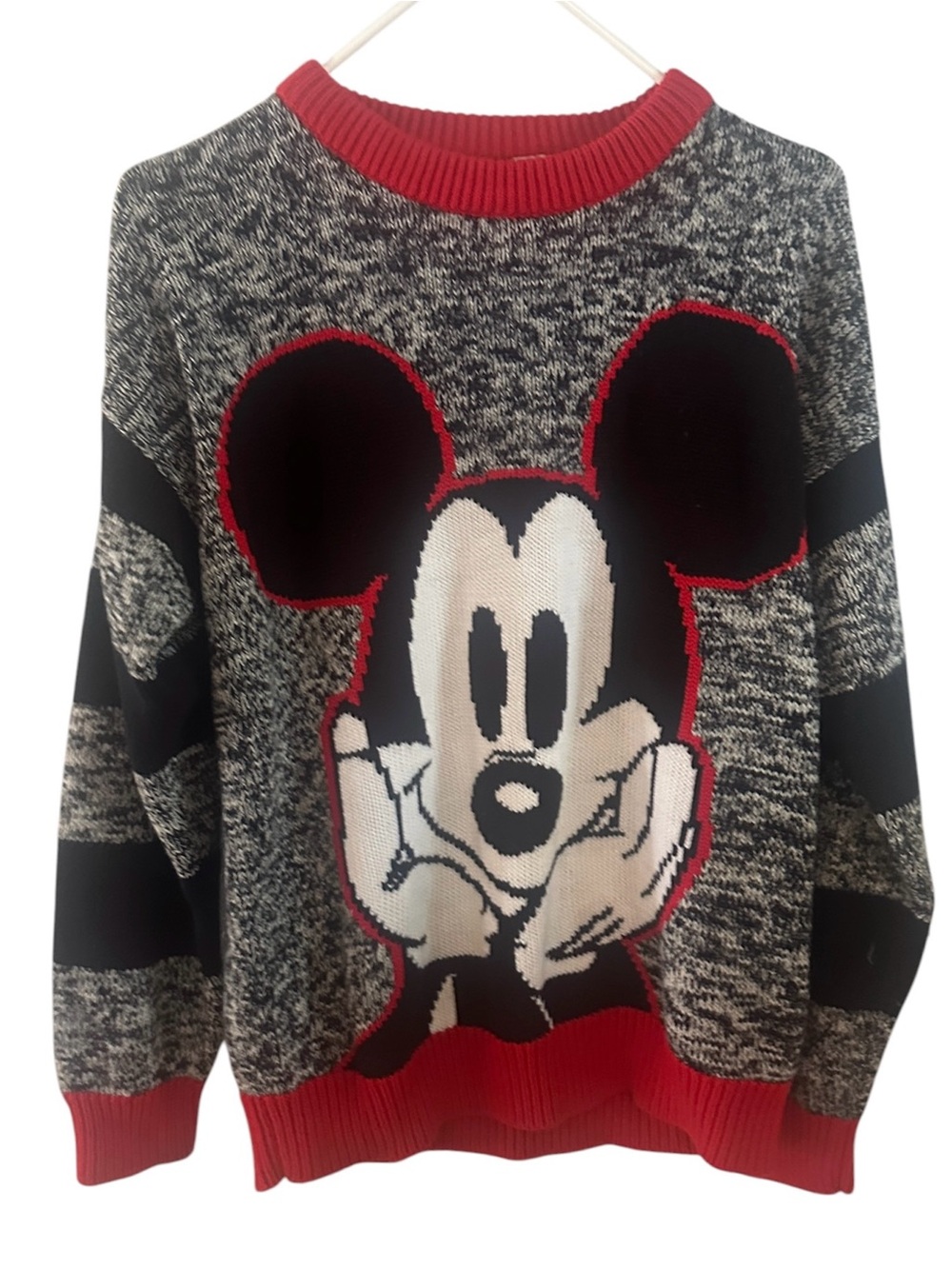 Vintage 90s Disney Mickey & Co. Knit Big Face Sweater M